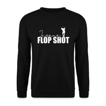 Insane Flop Shot Golf - Unisex Pullover - Schwarz - Vorne - Alina (178cm) & Michal (187cm)