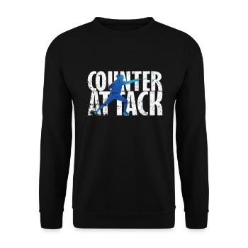 Counter Attack Fechten - Unisex Pullover - Schwarz - Vorne - Alina (178cm) & Michal (187cm)