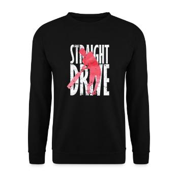 Straight Drive Cricket - Unisex Pullover - Schwarz - Vorne - Alina (178cm) & Michal (187cm)