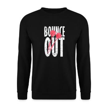 Bounce Out Darts - Unisex Sweatshirt - black - Front - Alina (178cm) & Michal (187cm)