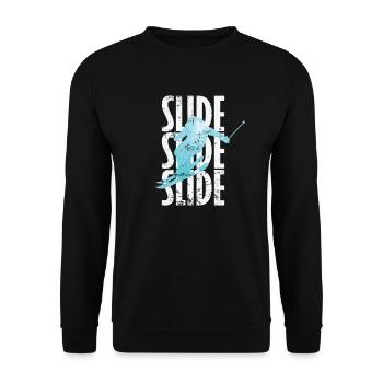 Slide Skiing - Unisex Sweatshirt - black - Front - Alina (178cm) & Michal (187cm)