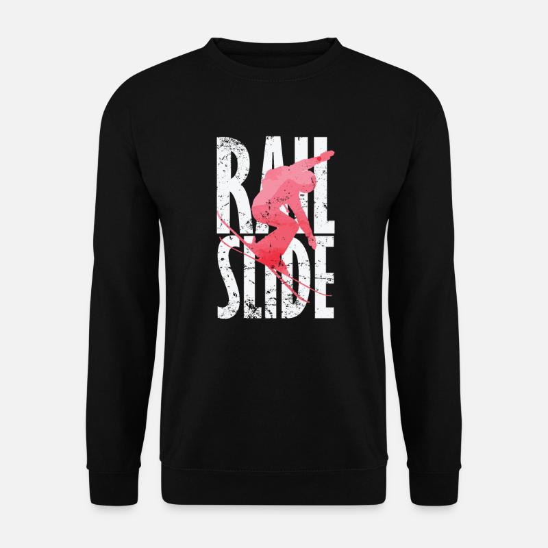Ski de glisse sur rail - Sweat-shirt Unisexe - noir