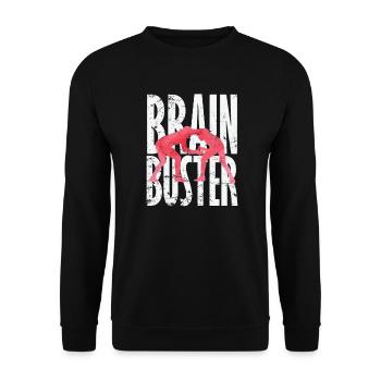 Brain Buster Professional Wrestling - Unisex Sweatshirt - black - Front - Alina (178cm) & Michal (187cm)