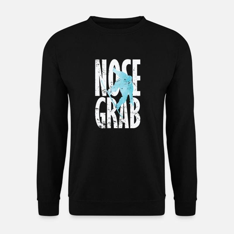 Nose Grab Snowboard - Sweat-shirt Unisexe - noir