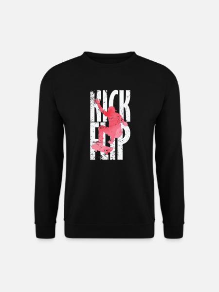 Kickflip Skateboard - Unisex Sweatshirt - black