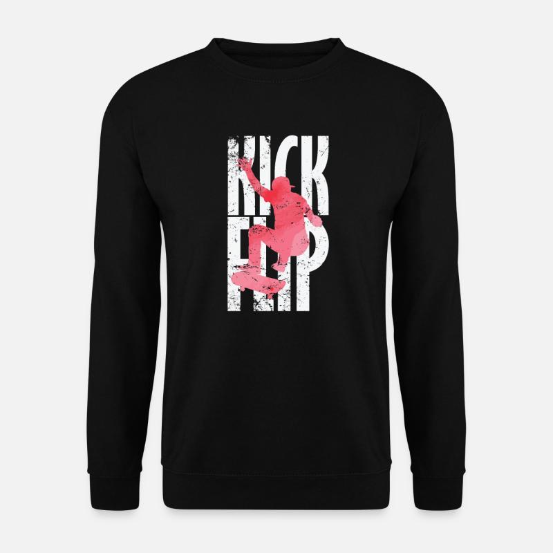Kickflip Skateboard - Unisex Sweatshirt - black