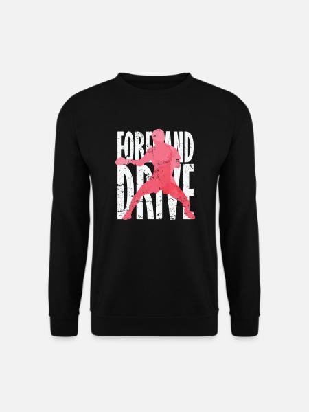 Forehand Drive Table Tennis - Unisex Sweatshirt - black