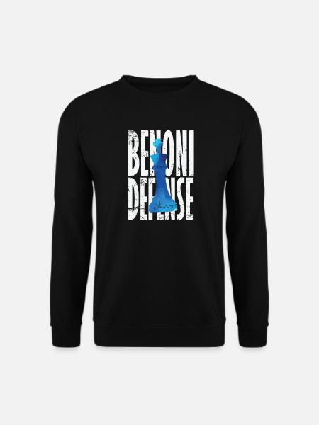 Benoni Défense Échecs - Sweat-shirt Unisexe - noir