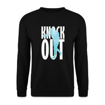 Knock Out Boxing - Unisex Sweatshirt - black - Front - Alina (178cm) & Michal (187cm)
