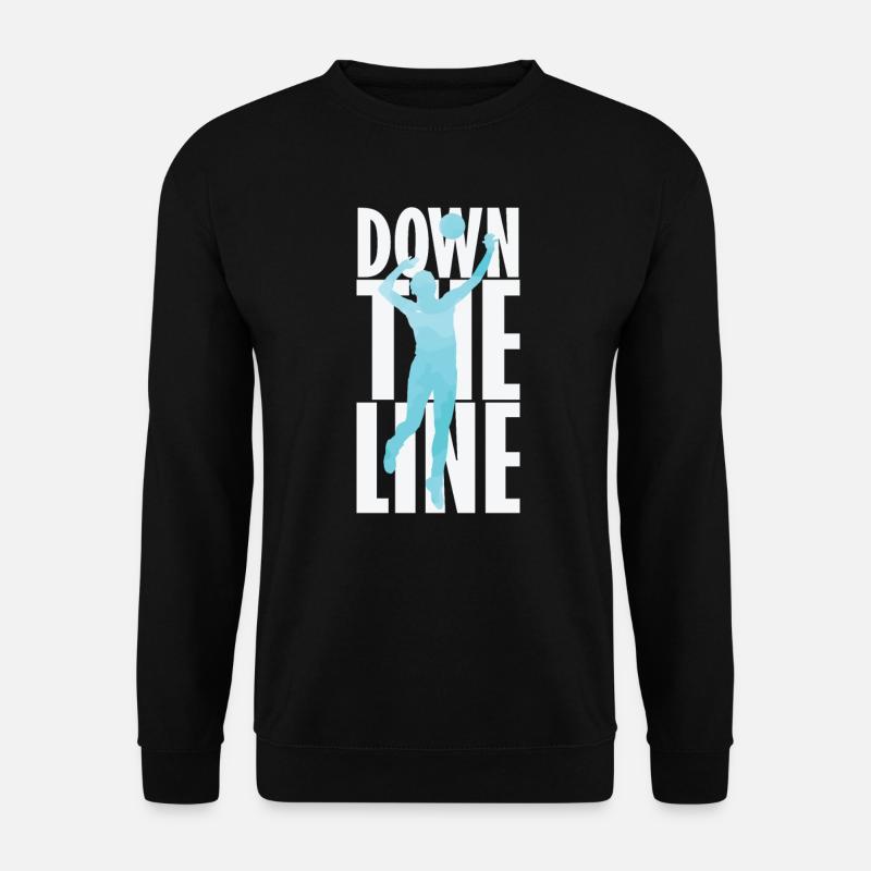 Down the Line Volleyball - Unisex Sweatshirt - black