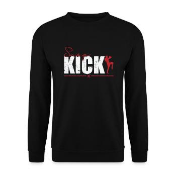 Snap Kick MMA Taekwondo - Unisex Sweatshirt - black - Front - Alina (178cm) & Michal (187cm)