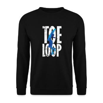 Toeloop Eiskunstlauf - Unisex Pullover - Schwarz - Vorne - Alina (178cm) & Michal (187cm)