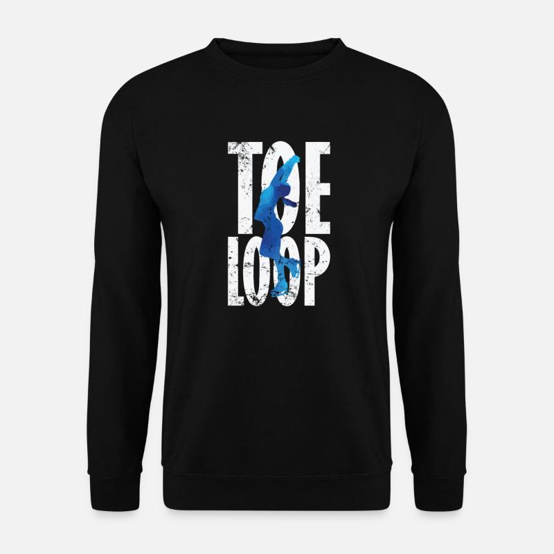Toeloop Figure Skating - Unisex Sweatshirt - black