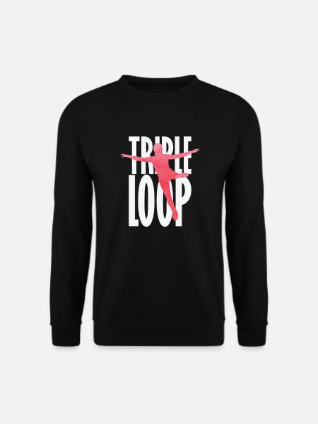 Triple Loop Figure Skating - Unisex Sweatshirt - black