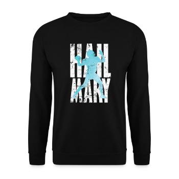 Hail Mary Football - Unisex Sweatshirt - black - Front - Alina (178cm) & Michal (187cm)