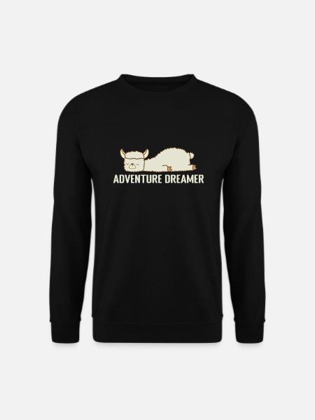 Adventure Dreamer Schlafanzug Pyjama - Unisex Pullover - Schwarz