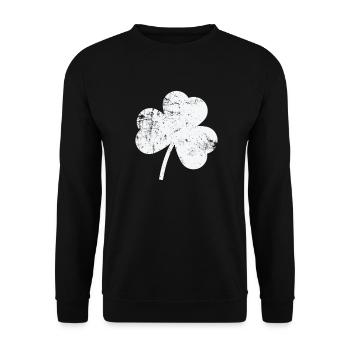 Shamrock Saint-Patrick Irlandais - Sweat-shirt Unisexe - noir - Devant - Alina (178cm) & Michal (187cm)