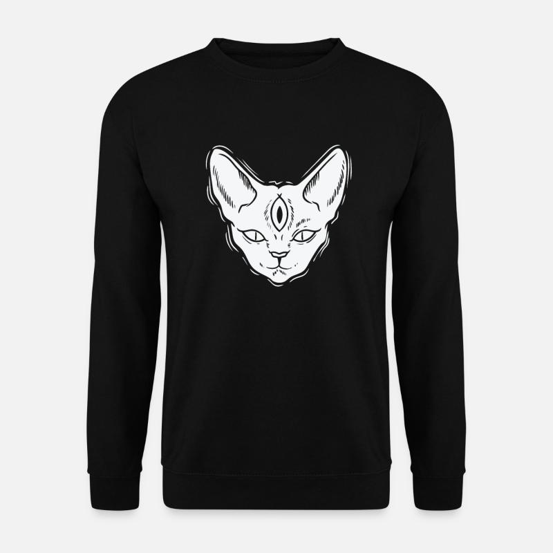 Chat d’horreur de style gothique - Sweat-shirt Unisexe - noir