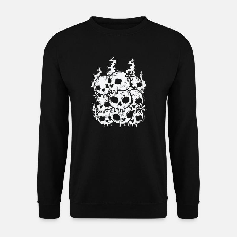 Bone Skull Style gothique - Sweat-shirt Unisexe - noir