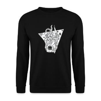 Horror Gothic Horror Melancholy - Unisex Sweatshirt - black - Front - Alina (178cm) & Michal (187cm)