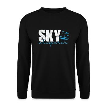 Sky Whisperer Wing Walker Hobby - Unisex Pullover - Schwarz - Vorne - Alina (178cm) & Michal (187cm)