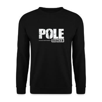 Pole Dancer Stange Tanzen - Unisex Pullover - Schwarz - Vorne - Alina (178cm) & Michal (187cm)