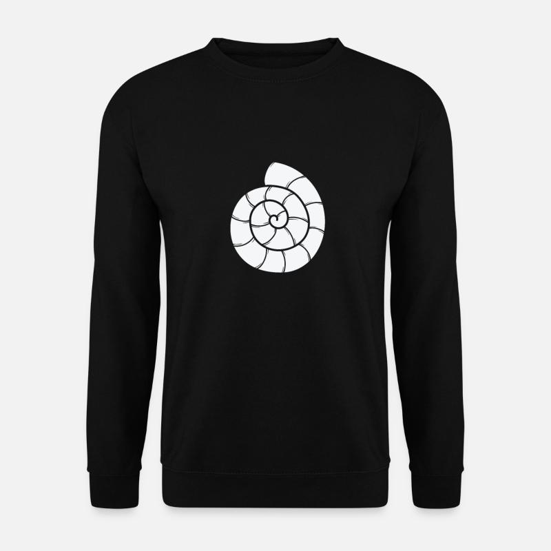 Snail Shell Spiral Snail - Unisex Sweatshirt - black