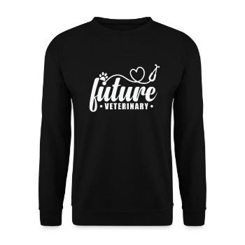 Future Veterinary Beruf - Unisex Pullover - Schwarz - Vorne - Alina (178cm) & Michal (187cm)