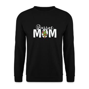 Parrot Mom Bird Animal - Unisex Sweatshirt - black - Front - Alina (178cm) & Michal (187cm)