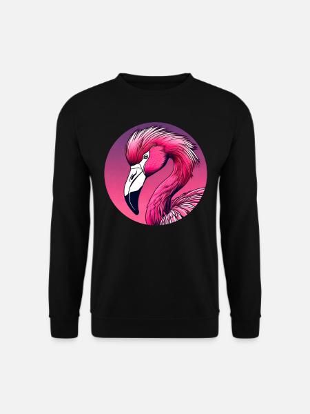 Pink Flamingo - Unisex Sweatshirt - black