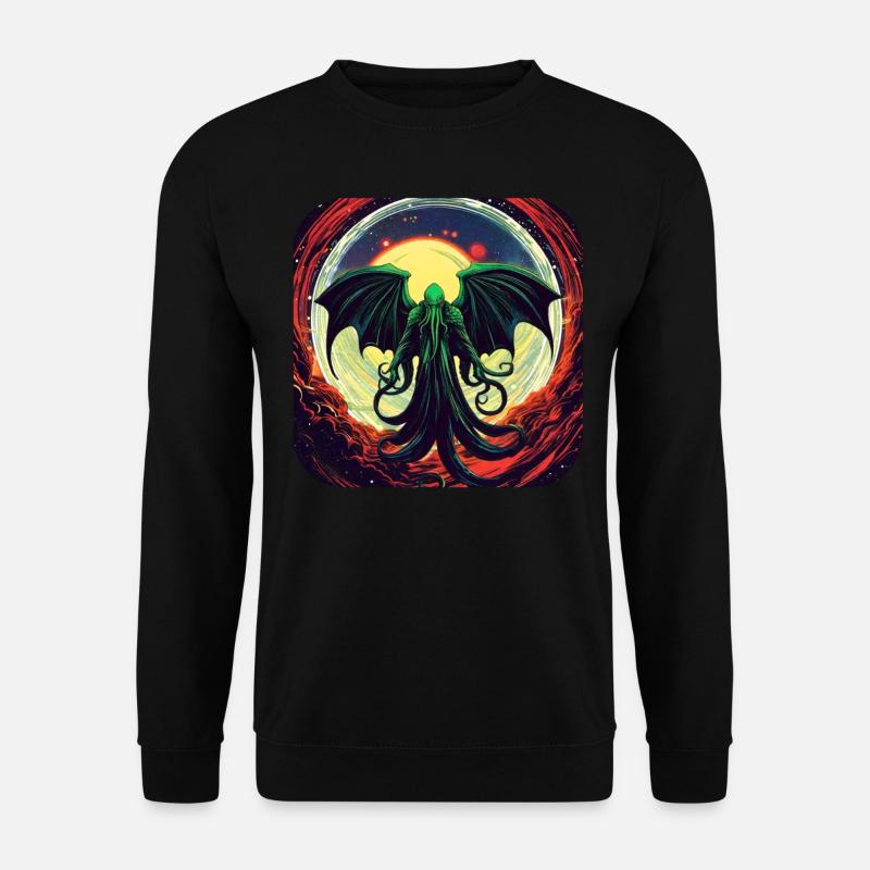 Immortal Cthulhu monster in the universe - Unisex Sweatshirt - black