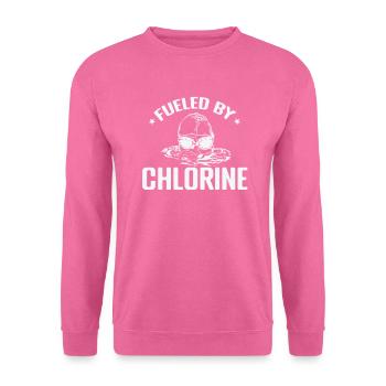 Fueled by Chlorine Schwimmen Sport Training - Unisex Pullover - Pink - Vorne