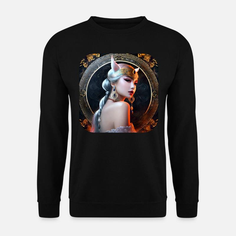 Cool Cosplay Anime Girl - Unisex Sweatshirt - black