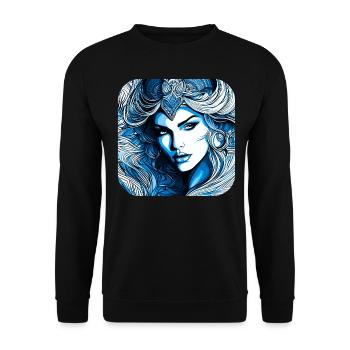 Mystic Fantasy Femme - Sweat-shirt Unisexe - noir - Devant - Alina (178cm) & Michal (187cm)