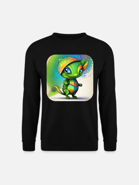Cute Chameleon - Unisex Sweatshirt - black