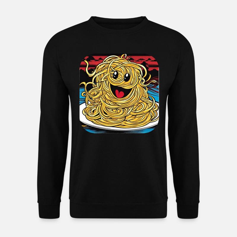 Lustiges Spagetti Monster für Pastafaris - Unisex Pullover - Schwarz