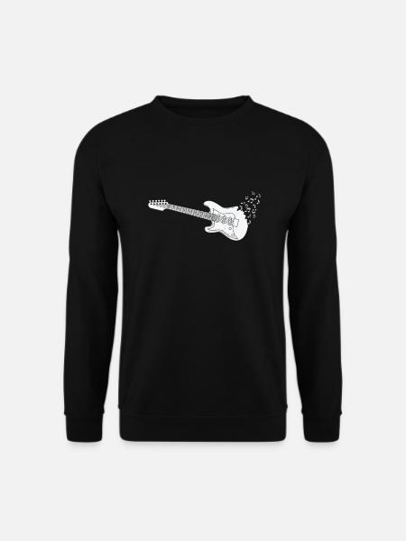 E-Gitarre Musik Musiknote - Unisex Pullover - Schwarz