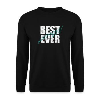 Best Ever Music Music Tone - Unisex Sweatshirt - black - Front - Alina (178cm) & Michal (187cm)