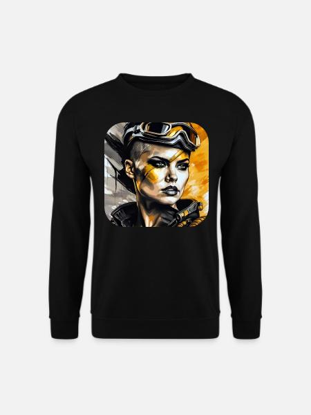 Fille Steampunk Cool - Sweat-shirt Unisexe - noir