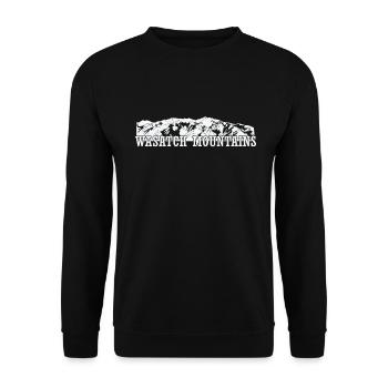 Wasatch Mountains, Rocky Mountains, Utah - Unisex Sweatshirt - black - Front - Alina (178cm) & Michal (187cm)