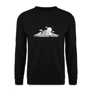 Mauna Kea Vulkan Hawaii USA - Unisex Pullover - Schwarz - Vorne - Alina (178cm) & Michal (187cm)