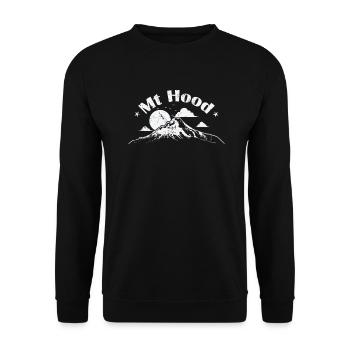 Stratovolcan du mont Hood, Oregon, États-Unis, Portland - Sweat-shirt Unisexe - noir - Devant - Alina (178cm) & Michal (187cm)
