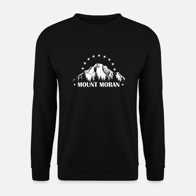 Mount Moran Grand-Teton-Nationalpark Wyoming - Unisex Pullover - Schwarz