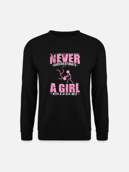 Ne sous-estimez jamais une ceinture noire d’Aïkido - Sweat-shirt Unisexe - noir
