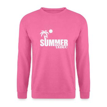 Summer Time baden Strand Sonne - Unisex Pullover - Pink - Vorne