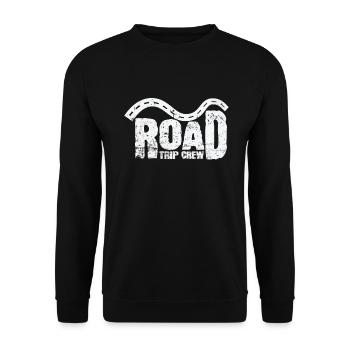 Road Trip Équipage Aventure Itinéraire de voyage - Sweat-shirt Unisexe - noir - Devant - Alina (178cm) & Michal (187cm)