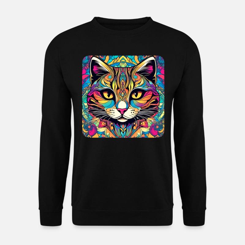 Chat Graffiti Cool - Sweat-shirt Unisexe - noir