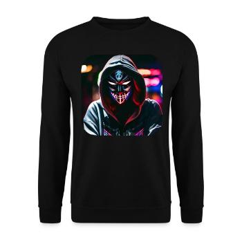 Fille cyberpunk cool III - Sweat-shirt Unisexe - noir - Devant - Alina (178cm) & Michal (187cm)