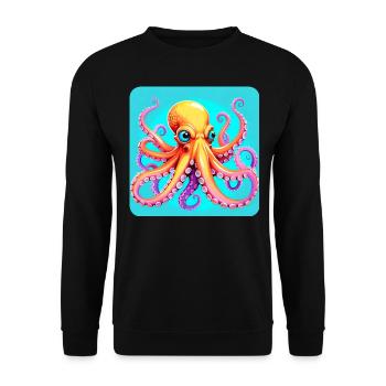 Pieuvre fraîche I - Sweat-shirt Unisexe - noir - Devant - Alina (178cm) & Michal (187cm)