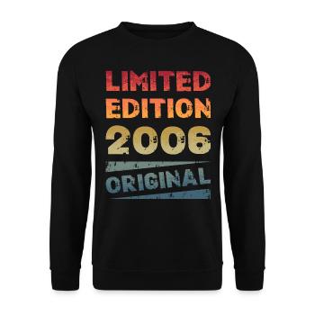 Limited Edition 18th Birthday Party Vintage 2006 - Unisex Sweatshirt - black - Front - Alina (178cm) & Michal (187cm)